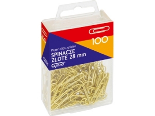 Spinacz GRAND z�oty 28mm 100szt.