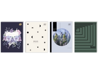 Brulion oprawa p�twarda B5 160k. INTERDRUK mix linia