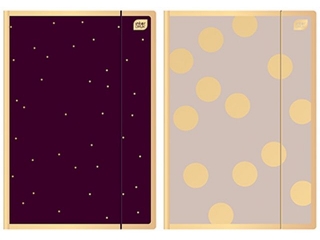 Teczka z gumk� A4+ INTERDRUK Satin Gold 3