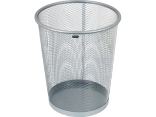Kosz na papier GRAND GR-020S siatka met. srebrny 12 l