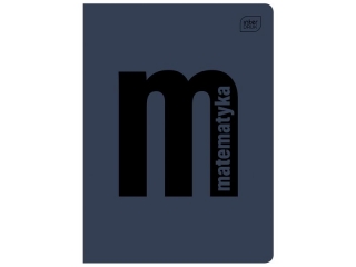 Zeszyt A5 60k. INTERDRUK PP litery - Matematyka, kratka