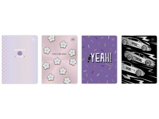 Zeszyt A5 32k. INTEDRUK 70G Metallic, kolorowa trzylinia