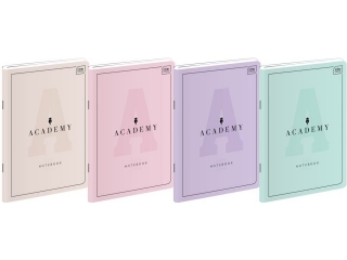 Zeszyt A5 60k. INTERDRUK 90g Academy pastel, kratka