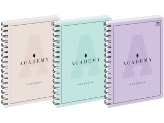 Ko�ozeszyt A5 100k. INTERDRUK 90g Academy pastel, kratka