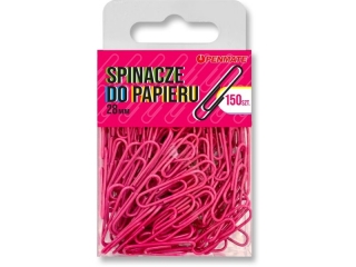 Spinacze do papieru PENMATE 28mm 150szt. Kolor - r�owe