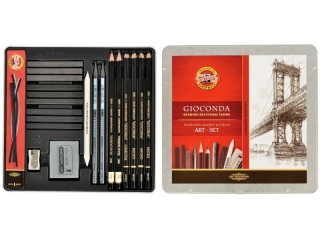 Zestaw artystyczny KOH-I-NOOR Gioconda w metalowej kasetce 8