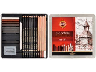 Zestaw artystyczny KOH-I-NOOR Gioconda w metalowej kasetce 8