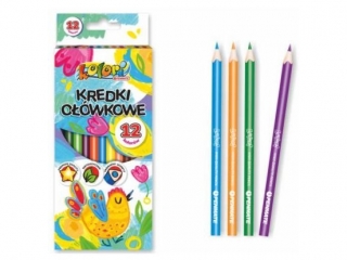 Kredki o��wkowe tr�jk�tne PENMATE Kolori Premium 12 kolor�w