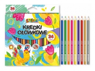 Kredki o��wkowe tr�jk�tne PENMATE Kolori Premium 24 kolory