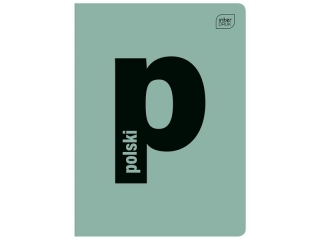 Zeszyt A5 60k. INTERDRUK PP litery - Polski, linia