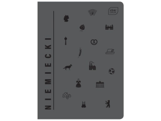 Zeszyt A5 60k. INTERDRUK M 70g UV Niemiecki, kratka