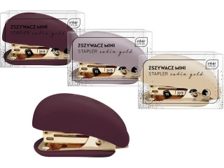 Zszywacz INTERDRUK Mini satin gold