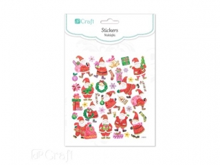 Naklejki z brokatem DPCRAFT Miko�aje 32szt.