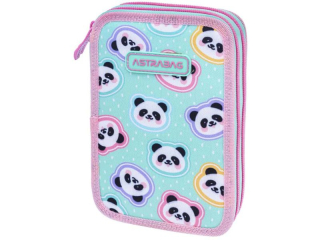 Piórnik podwójny bez wyposażenia ASTRABAG MINTY PANDAS, AC2