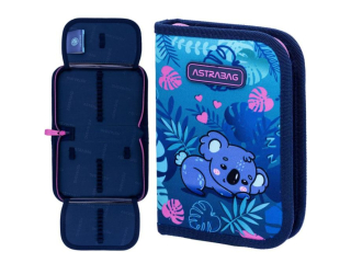 Piórnik pojedynczy dwuklapkowy bez wyposażenia ASTRABAG SWEET KOALA, A