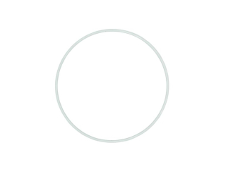 Ring metalowy RB-10 bia�y �r. 10 cm