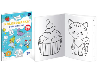 Kolorowanka A4 96 Du�e Obrazki [opakowanie=5szt]