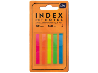 Zak�adki indeks. paski 45mm PET Academy [opakowanie=12szt]