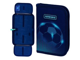 Piórnik pojedynczy dwuklapkowy bez wyposażenia ASTRABAG FOOTBALL LIGHT