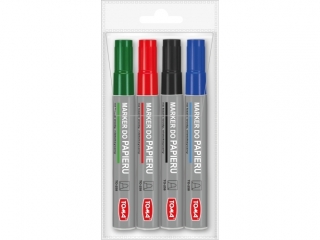 Markery TOMA Flip Chart do papieru, etui 4 kol. ko�c�wka okr