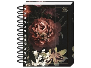 Organizer INTERDRUK B6 105k. zamykany na magnes - Flower