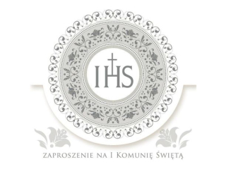 Zaproszenie POL-MAK 10szt. Komunia kwadrat ZKW 120x120 z kopert� ZKW_KOM_39973