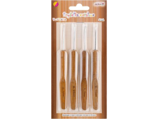 Zestaw szyde�ek SZYD-3346 z drewnianym uchwytem, op. 4szt.