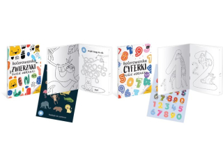 Kolor.z nakl.A4 16 CYFERKI,ZWIERZAKI [opakowanie=10szt]