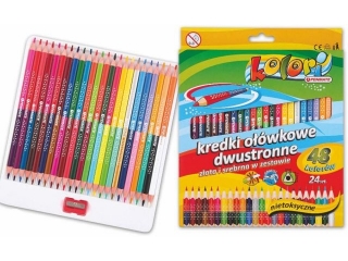 Kredki PENMATE Kolori Premium o��wkowe tr�jk�tne dwustronne 