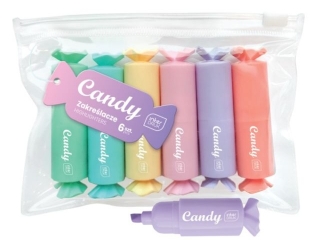 Zakre�lacz INTERDRUK Candy 6 kolor�w