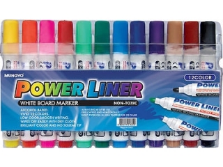 Markery sucho�cieralne MUNGYO Power liner 12 kolor�w