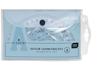 Zestaw geometryczny w etui 4el ACADEMY