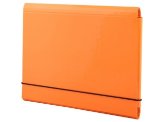 Teczka �amana A5 PENMATE na gumk� kolor pomara�czowa pastelowa