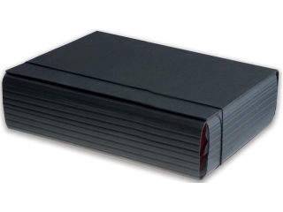 Teczka �amana A4/10 cm PENMATE na gumk� Lux PVC czarna