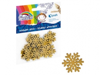 Ozdoby drewniane FIORELLO GR-WD858 �nie�ynka 30mm, 10 szt. (sz) PROMKWBN