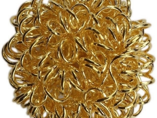 Kulki druciane TITANUM 1,6cm/ 6szt Z�ote