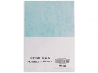 Papier marble 90g w58 A4-100 niebieski