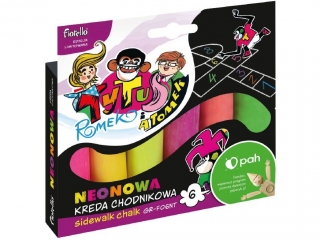 Kreda chodnikowa neonowa Fiorello GR-F06NT 6 kol. Tytus, Romek i A"Tom (sz)(p)