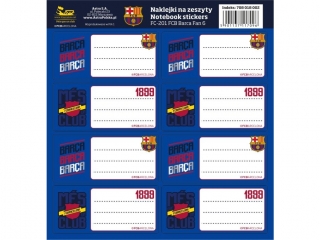 Naklejki na zeszyty ASTRA FC-201 FC Barcelona Barca Fan 6