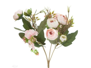 BUKIET KAMELII, 29 CM, PUDROWY RÓŻ