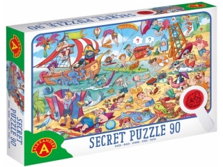 PUZZLE OBSERWACYJNE Z LUP�- 90 ELEMENT�W/ PLA�A