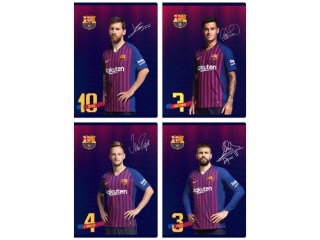Zeszyt MO A5 32k linia kolor FCB Barca Fan 7  [opakowanie=10szt]