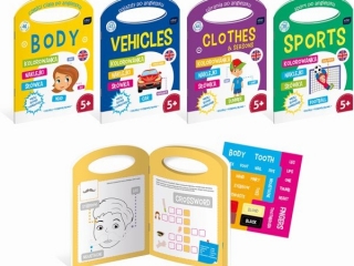 Kolorowanka INTERDRUK A4 16k. z naklejkami Angielski II