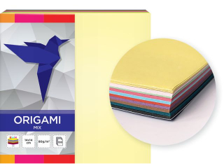 Papier do origami INTERDRUK 14x14cm mix a100