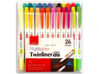 Zakre�lacz dwustronny DONG-A pastelowy 24 kolory