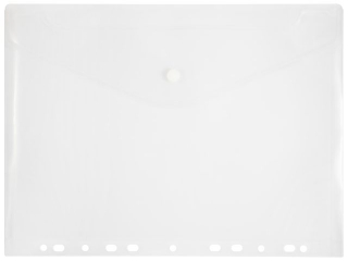 Teczka kopertowa A4 z europerforacj� PENMATE bezbarwna