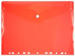 Teczka kopertowa A4 z europerforacj� PENMATE czerwona
