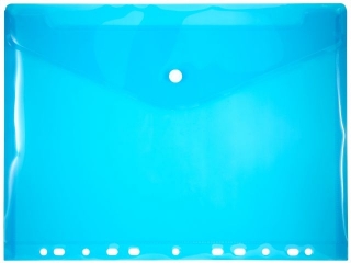 Teczka kopertowa A4 z europerforacj� PENMATE niebieska