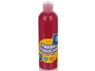 Farby szkolne Astra 250 ml - czerwona ciemna
