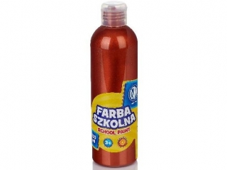 Farba szkolna Astra 250 ml - metaliczna miedziana